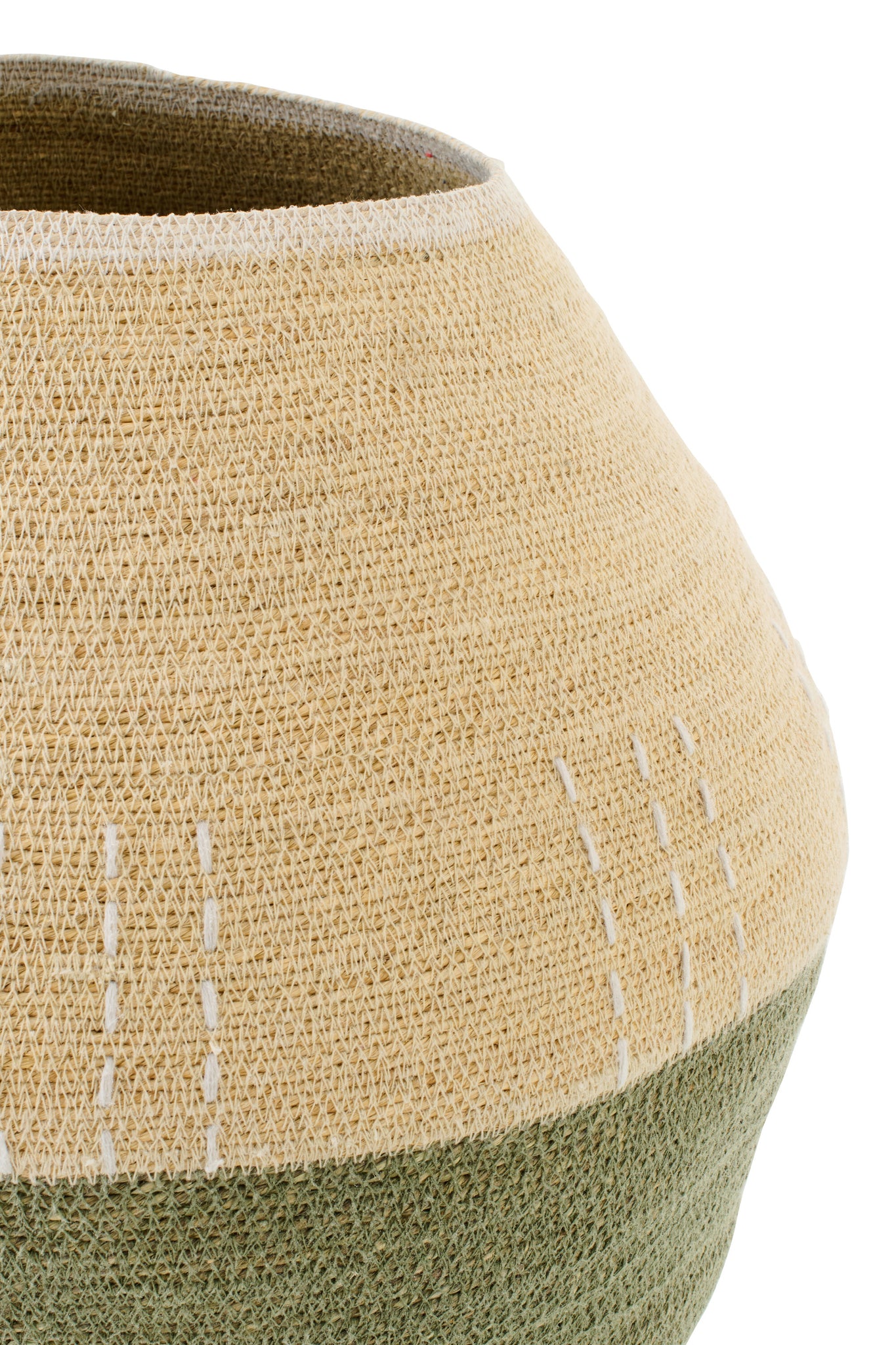 J-LINE MAND ZEEGRAS NATUREL/OLIJF 48X48XH46CM - Tuincentrum Lopik