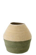J-LINE MAND ZEEGRAS NATUREL/OLIJF 48X48XH46CM - Tuincentrum Lopik