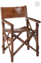 Directe stoel opvouwbaar hout/leer cognac Xx - Tuincentrum Lopik