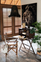 Directe stoel opvouwbaar hout/leer cognac Xx - Tuincentrum Lopik