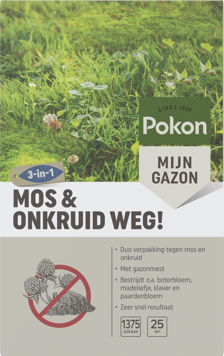  MOS EN ONKRUID WEG! (3-IN-1) 1375 GRAM 25M²