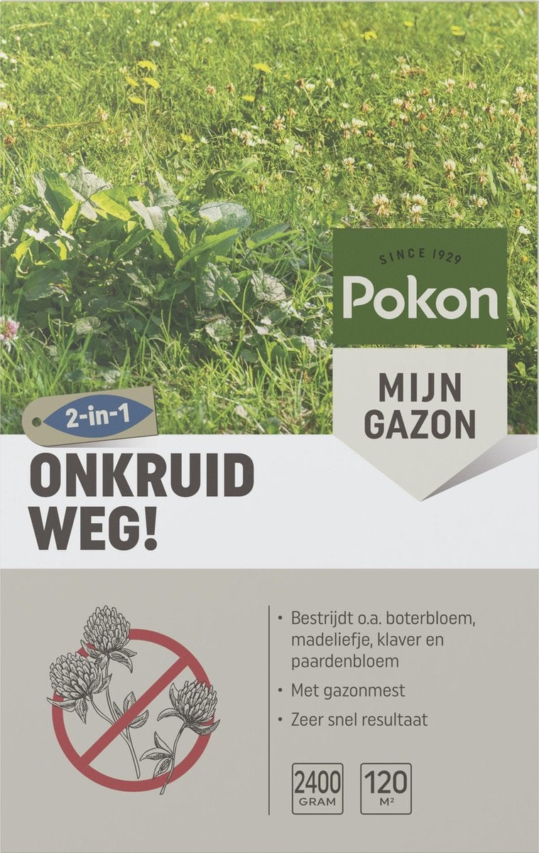  ONKRUID WEG! 2400 GRAM 120M²
