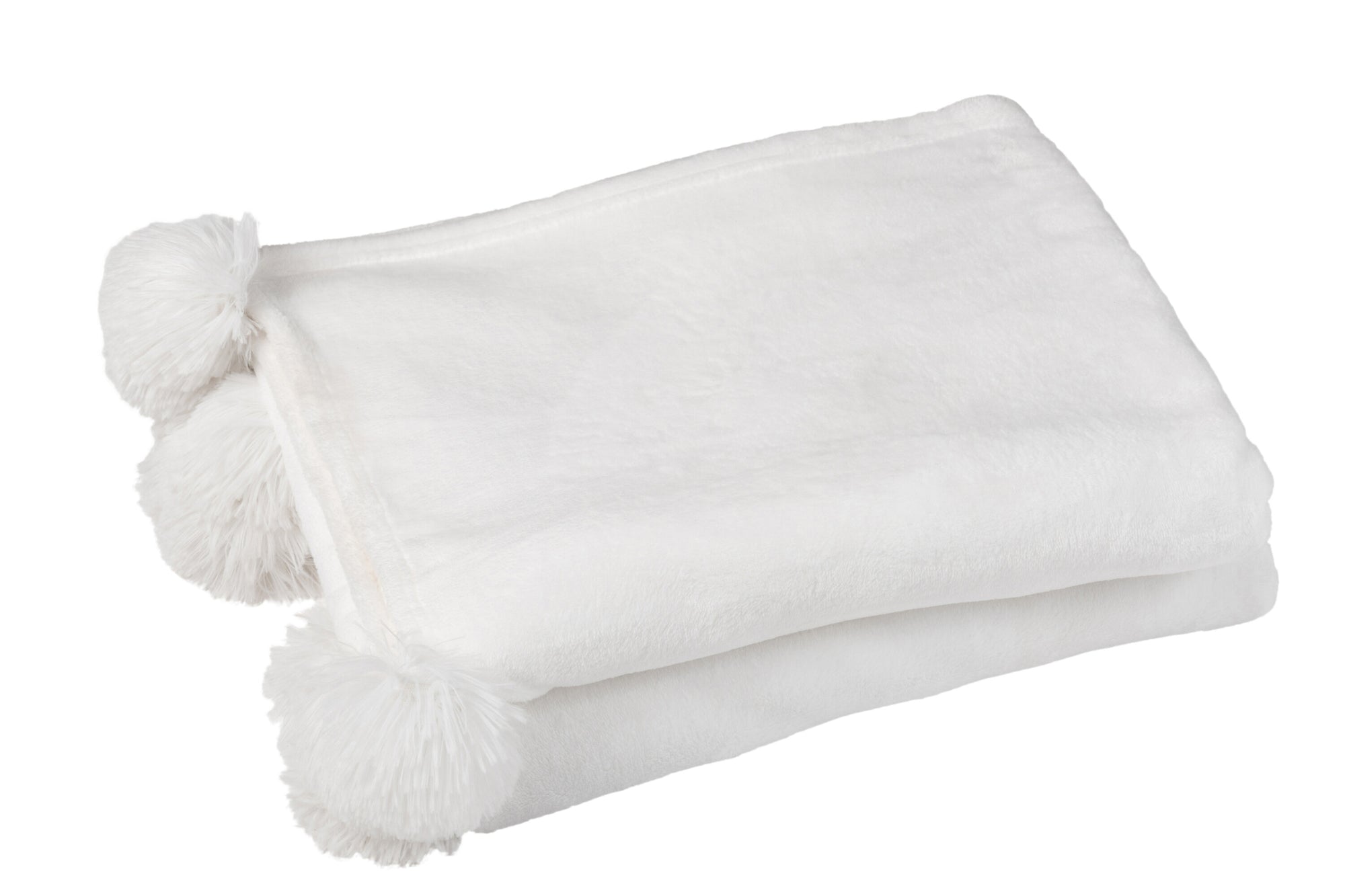 J-LINE PLAID POMPOM – POLYESTER WIT