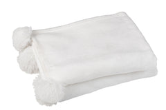 J-LINE PLAID POMPOM – POLYESTER WIT