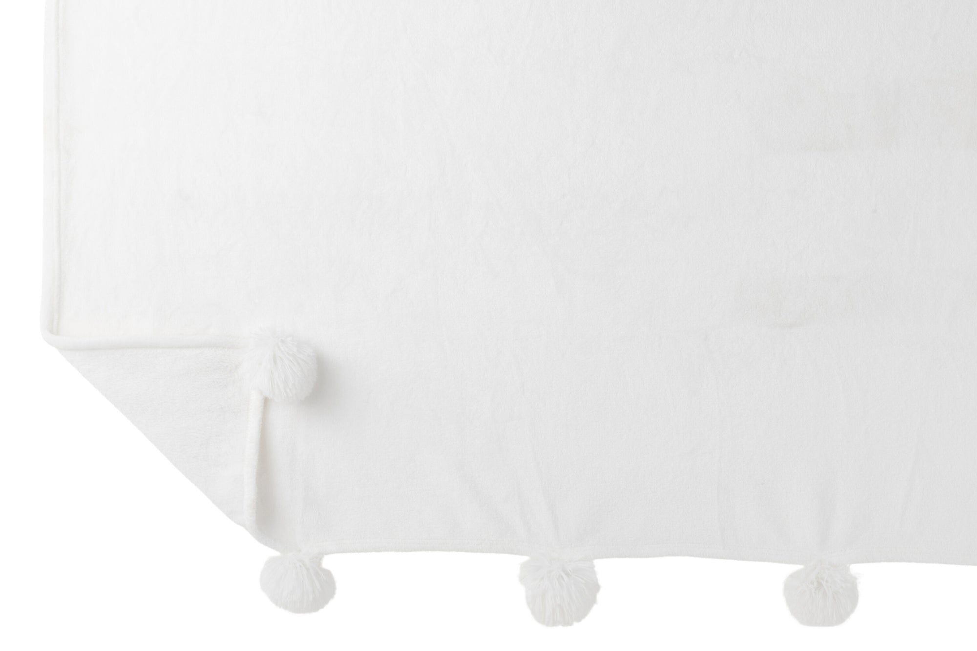 J-LINE PLAID POMPOM – POLYESTER WIT