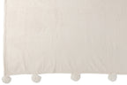 J-LINE PLAID POMPOM POLYESTER ROOM - Tuincentrum Lopik