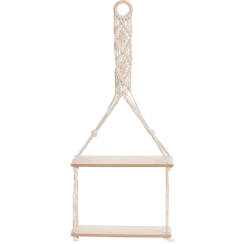 Hangplateau Met Touw Decoratie - 2 Plateaus