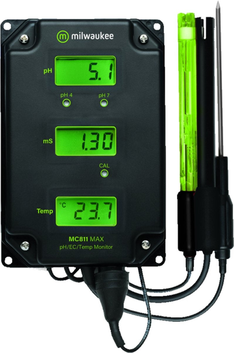 MC811 MAX 3-IN-1 COMBI MONITOR (pH/EC/TEMPERATUUR)