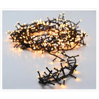 Microcluster - 1500 Led - 30M - Extra Warm Wit - Timer - Lichtfuncties - Geheugen - Buiten