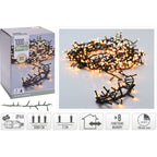 Microcluster - 1000 Led - 20M - Warm Wit - Timer - Lichtfuncties - Geheugen - Buiten
