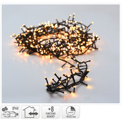 Microcluster - 400 Led - 8M - Extra Warm Wit - Timer - Lichtfuncties - Geheugen - Buiten