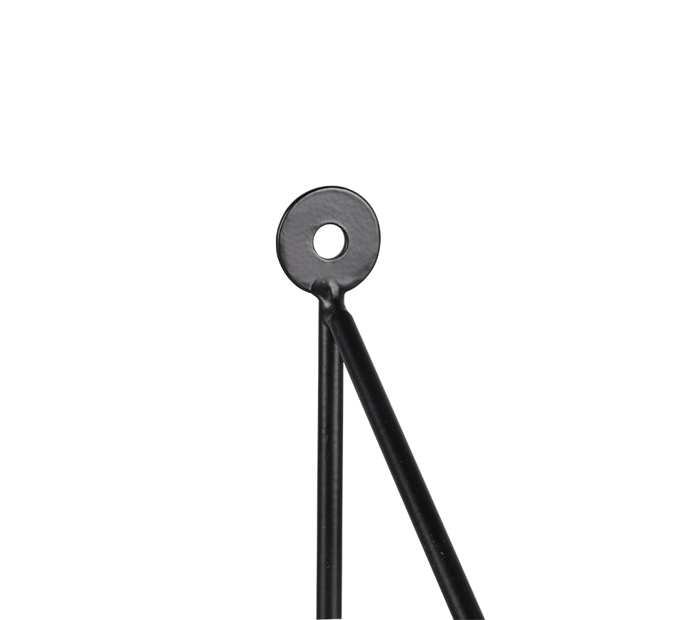 MIRRORS AND MORE WANDPLANK DANA METAAL/HOUT ZWART 45 CM