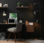 MIRRORS AND MORE WANDPLANK DANA METAAL/HOUT ZWART 45 CM