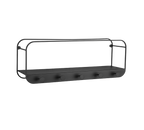MIRRORS AND MORE WANDPLANK LIANDRA METAAL ZWART 50 CM