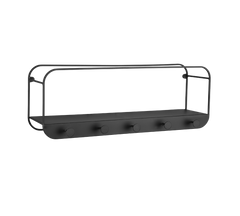 MIRRORS AND MORE WANDPLANK LIANDRA METAAL ZWART 50 CM