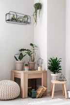 MIRRORS AND MORE WANDPLANK LIANDRA METAAL ZWART 50 CM