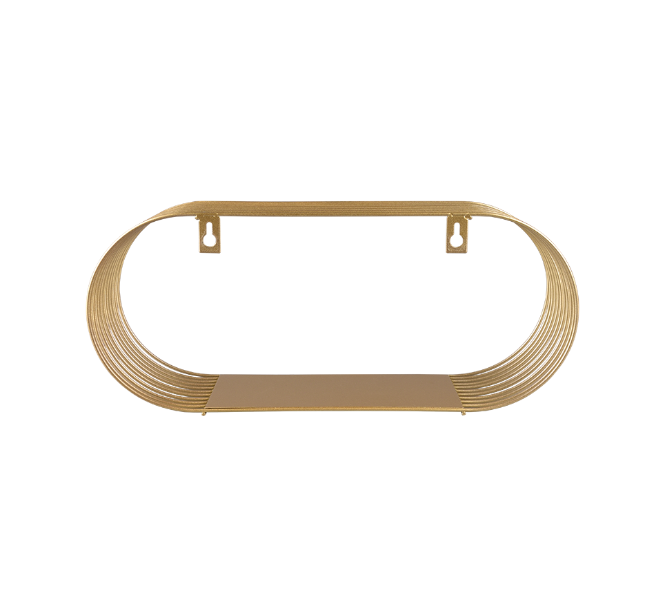 MIRRORS AND MORE WANDPLANK JOYCE METAAL GOUD 43 CM