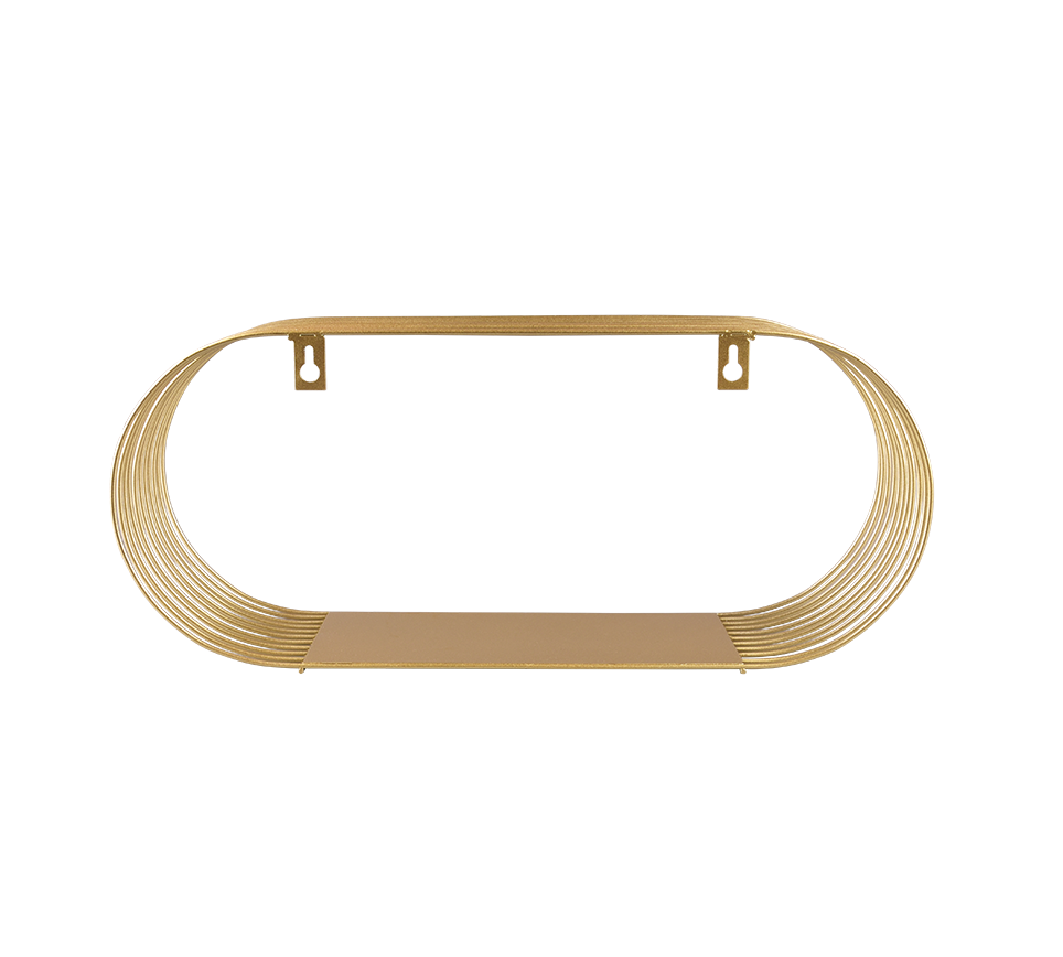 MIRRORS AND MORE WANDPLANK JOYCE METAAL GOUD 43 CM