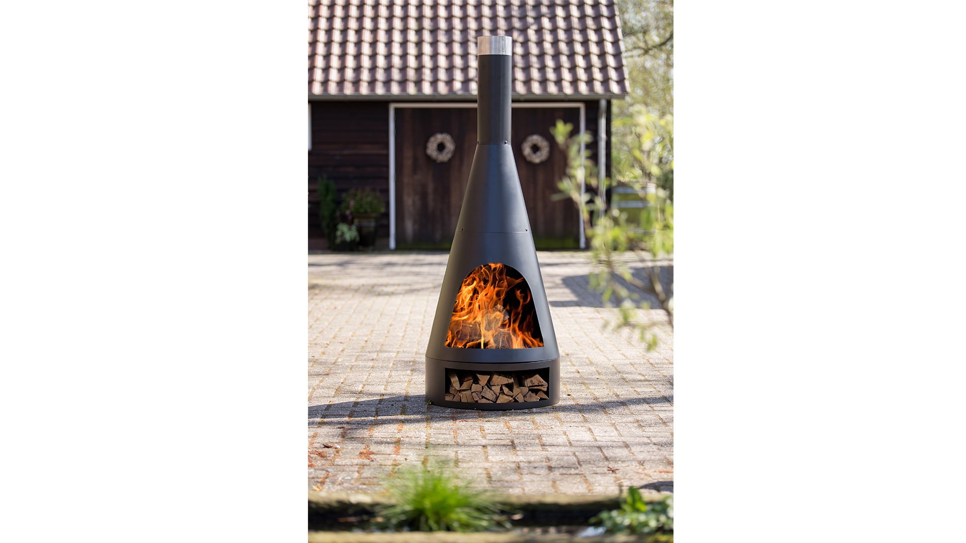 REDFIRE KINGSTON VUURHAARD MEDIUM STAAL ZWART