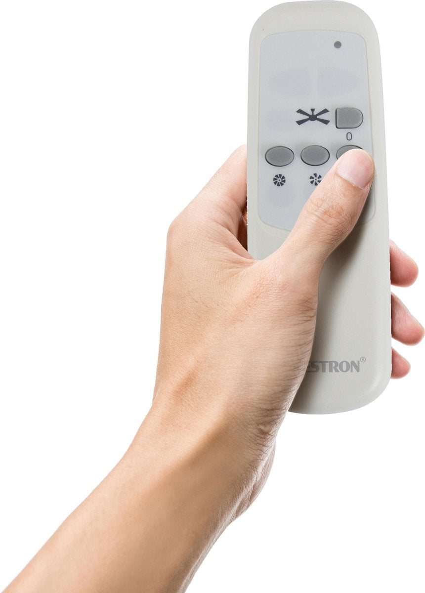  DCF42BR PLAFONDVENTILATOR MET AFSTANDSBEDIENING 102 CM RVS / ZILVER / ZWART 50 WATT