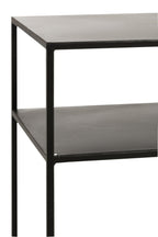 Console Rechthoekig 2 Planken Metaal Zwart