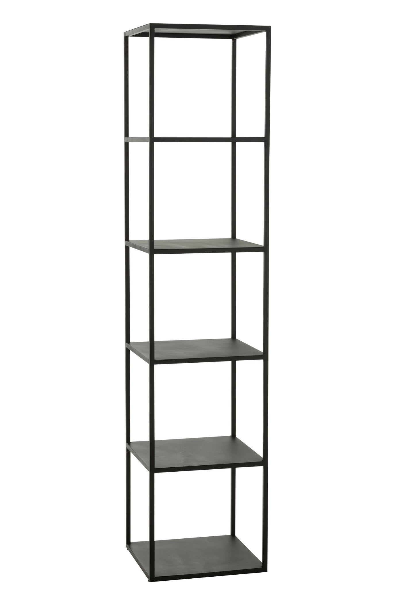 J-LINE REK 6 NIVEAUS METAAL ZWART 40X40XH180,5CM - Tuincentrum Lopik