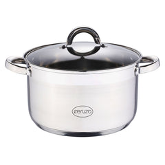 Ceruzo Kookpan -  Rvs - Ø 24 Cm -  H 14.5 Cm - 6.3 L -  Alle Warmtebronnen