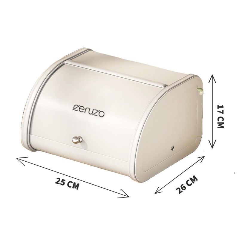 Ceruzo Broodtrommel - Met Schuifdeksel - 25Cm - Soft Beige