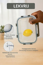 Ceruzo Meal Prep Bakjes - 10 Stuks Vershoudbakjes - Glas
