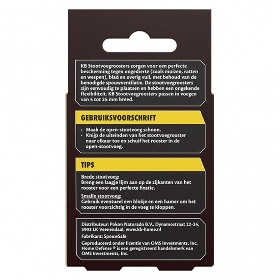  STOOTVOEGROOSTERS 50 MM 10 STUKS