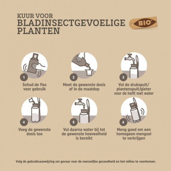 BIO PLANTKUUR BLADINSECTGEVOELIGE PLANTEN 500 ML