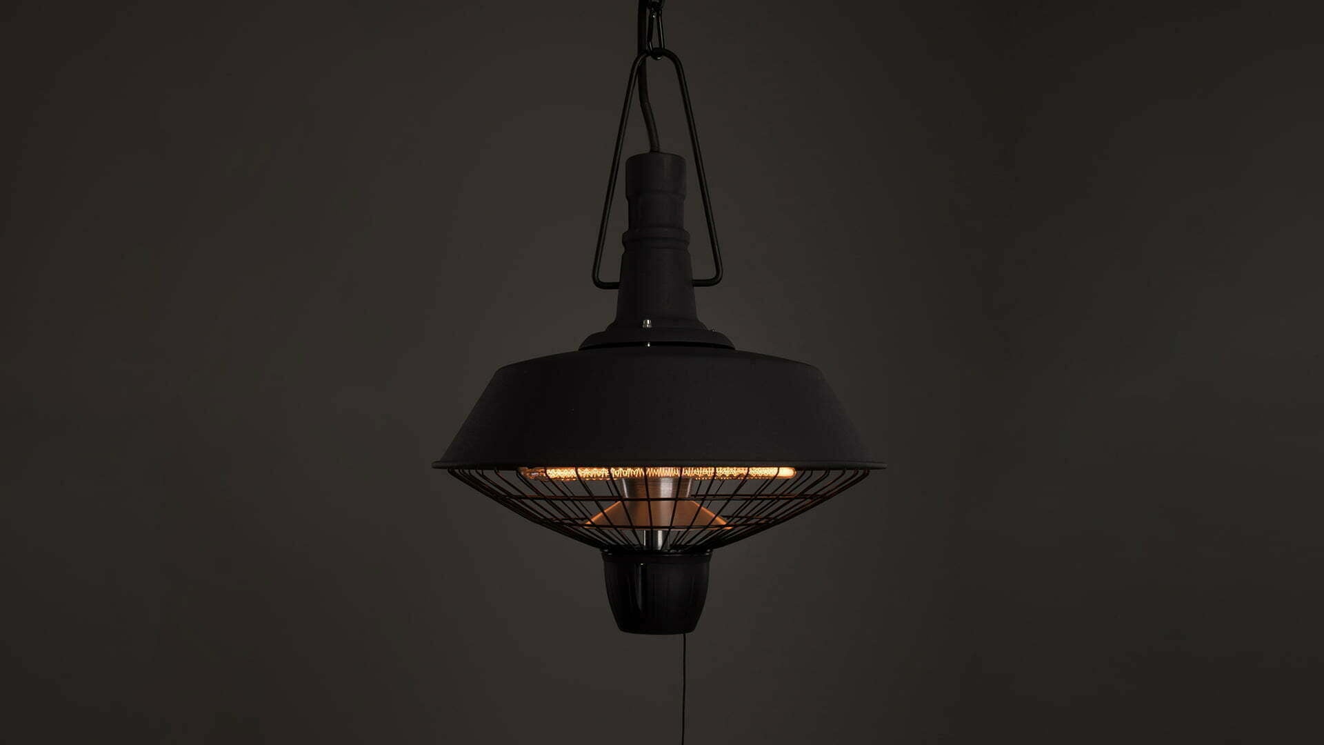 SUNRED INDUS BRIGHT HANGEND TERRASVERWARMER ZWART 2100W RSH16
