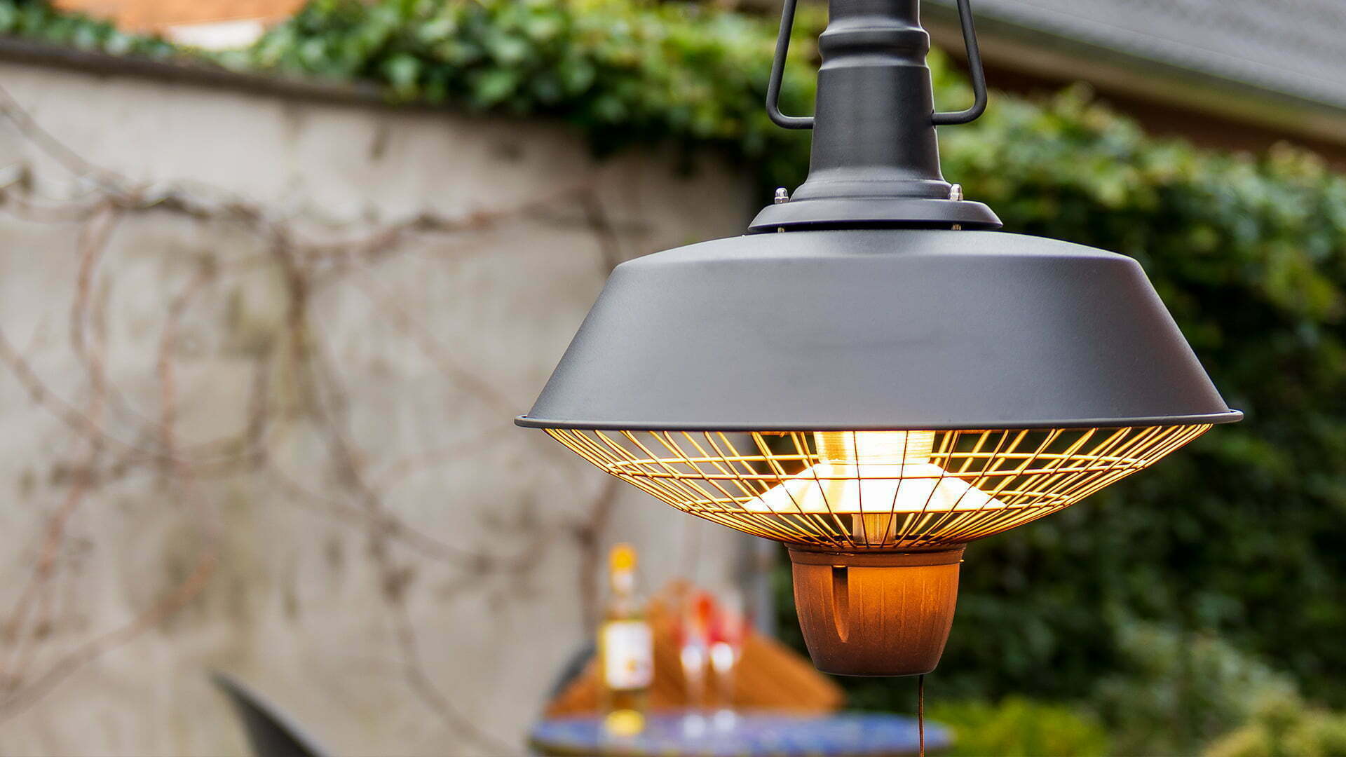 SUNRED INDUS BRIGHT HANGEND TERRASVERWARMER ZWART 2100W RSH16