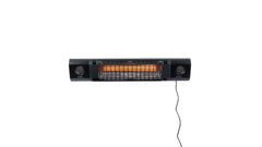 SUNRED SUN AND SOUND ULTRA WANDMODEL ZWART 2000 WATT