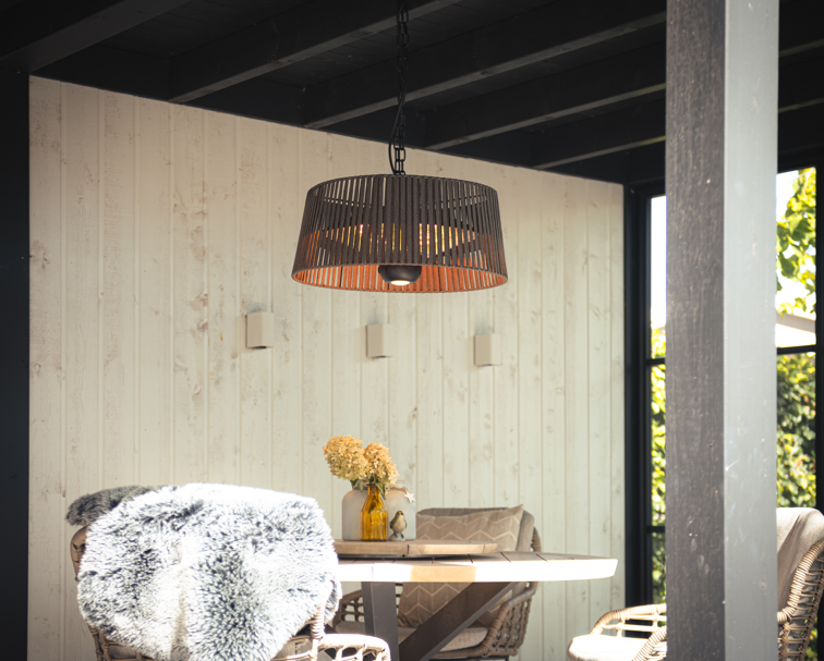 SUNRED ARTIX CORDA BRIGHT HANGEND TERRASVERWARMER BRUIN 1800W ARTIX M-HO BROWN