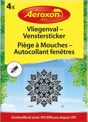 VLIEGENVAL VENSTERSTICKER PLAKSTRIPS 4 STUKS