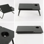 Ceruzo Bedtafel Verstelbaar Zwart- Laptoptafel - Ontbijttafel