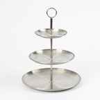 Ceruzo Etagere - 3 Laags - Rvs - D30 X H34 Cm