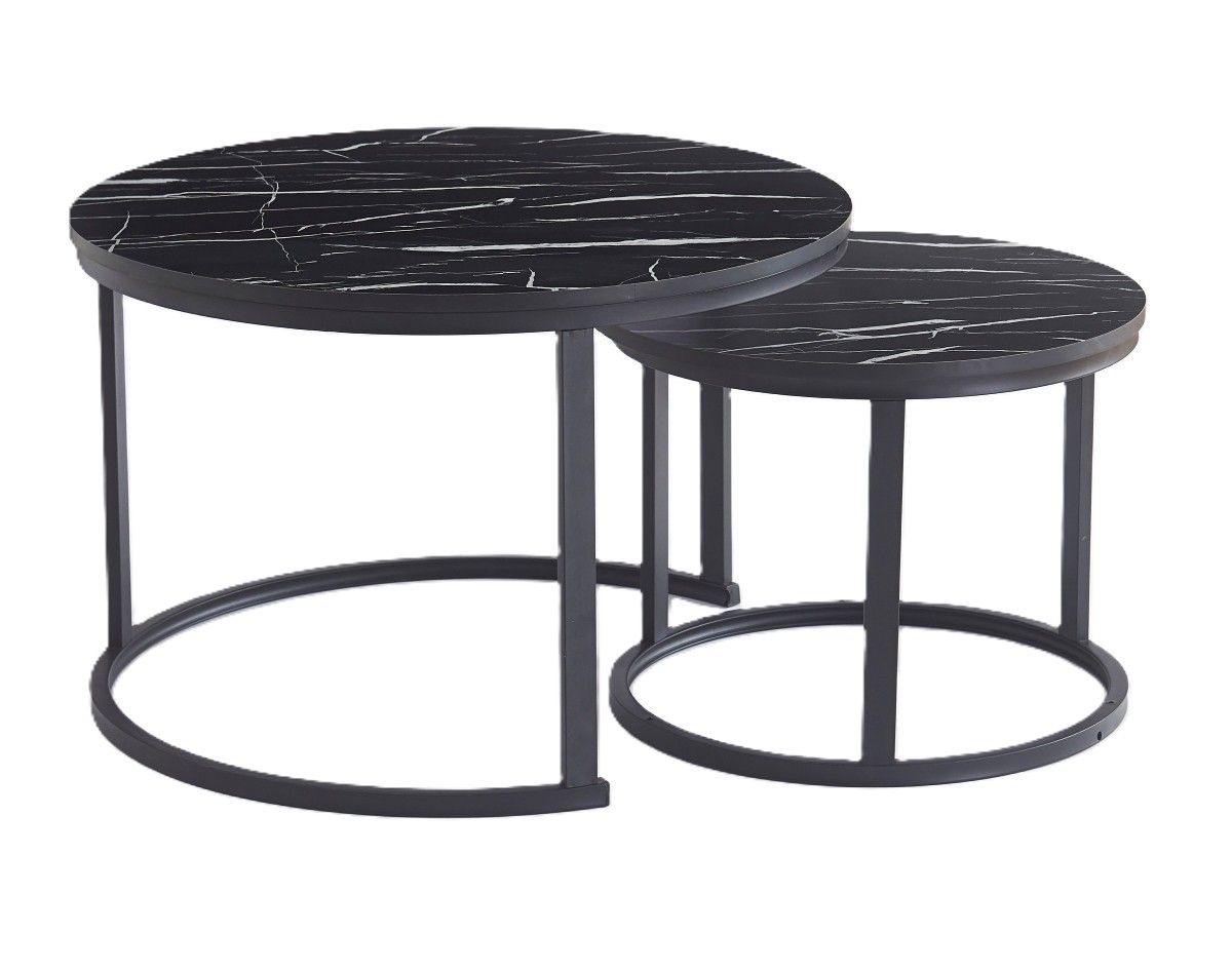 Ceruzo Bijzettafels Ohio - Zwart