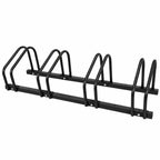 Ceruzo Fietsenrek Voor 4 Fietsen - 100 Cm - Vloermontage - Zwart