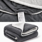 Ceruzo Sherpa Fleece Deken - 150X200 Cm - Donker Grijs