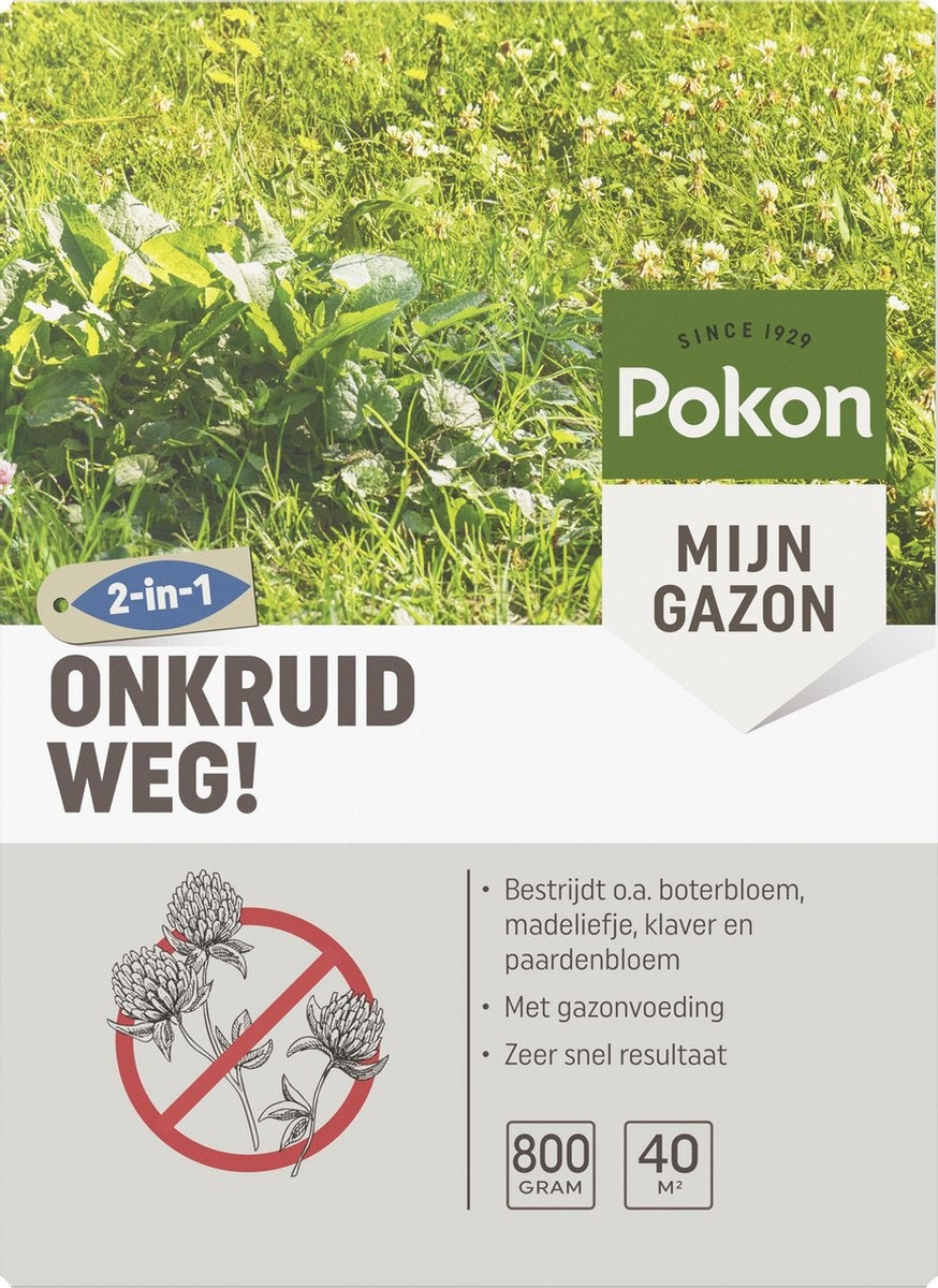 ONKRUID WEG! 800 GRAM 40M²