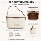Ceruzo Koelbox 20 Liter - Trendy Taupe