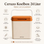 Ceruzo Koelbox 24 Liter - Taupe