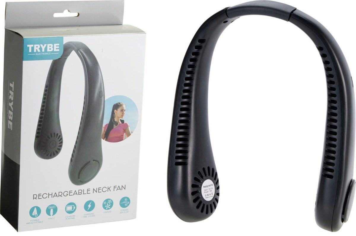 Nekventilator - Usb Oplaadbaar - 3 Snelheden