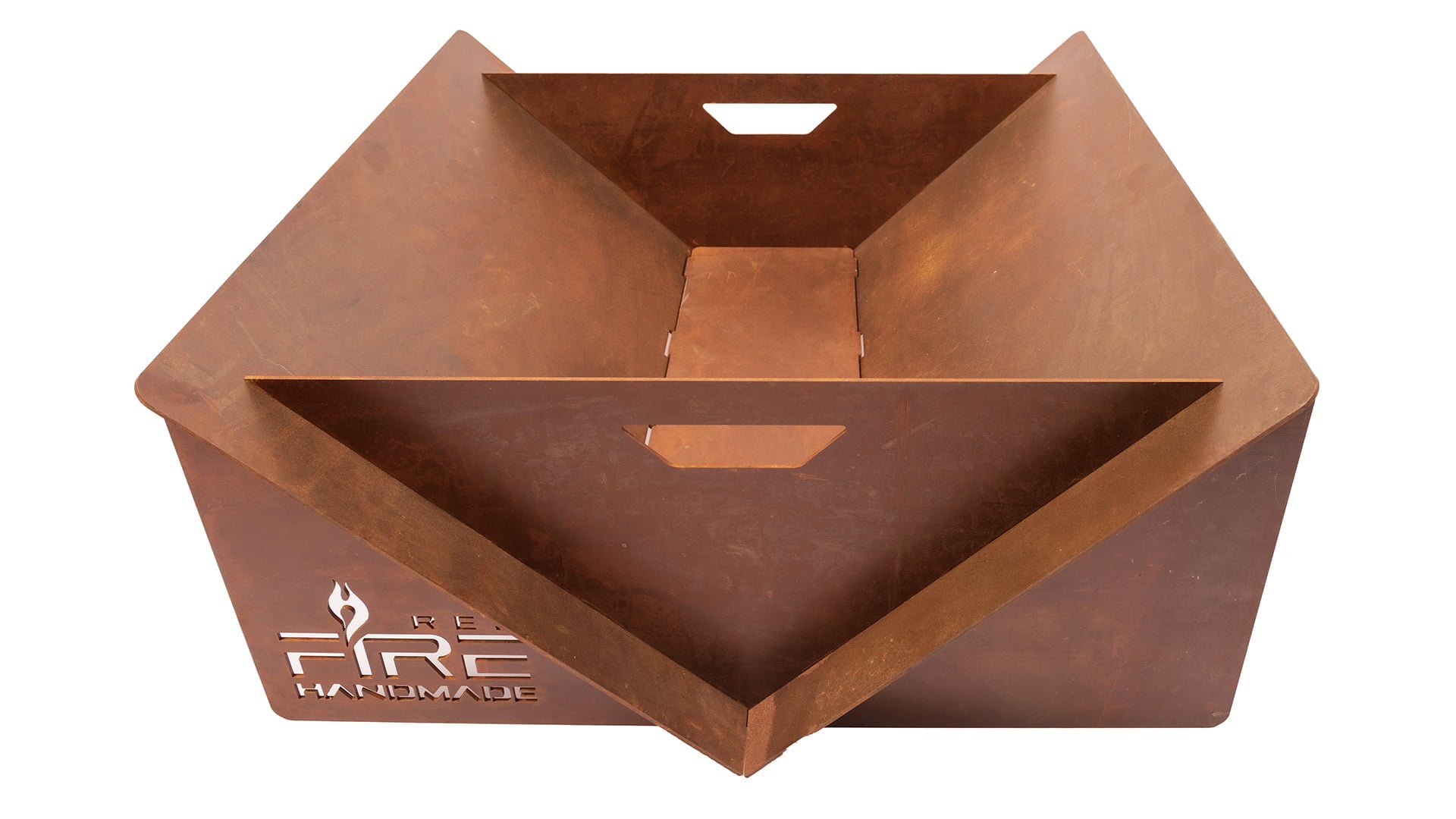 REDFIRE V VUURSCHAAL HANDMADE ROEST STAAL 67X60X33CM