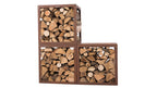 REDFIRE HODR HANDMADE HOUTOPSLAG BOX 50CM ROEST STAAL