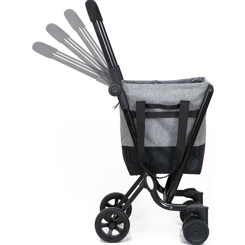 Ceruzo By Playmarket Easy Go Boodschappentrolley  - Zwart-Rood