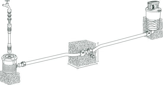 OS 140 VERZONKEN ZWENKSPROEIER SET 140M²