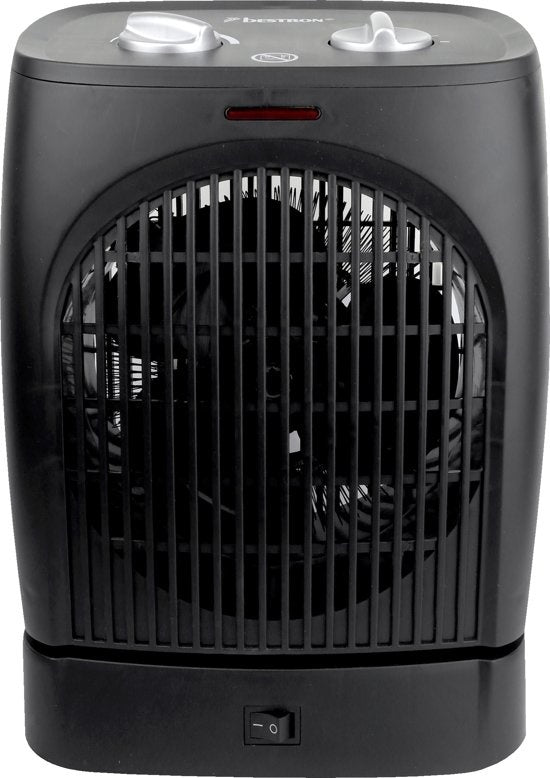  AFH218 ZWENKENDE VENTILATORKACHEL ZWART 2000 WATT